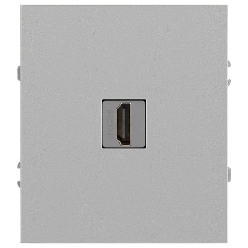 Розетка HDMI СП Arktik 16А IP20 250В алюм. Эра Б0070506