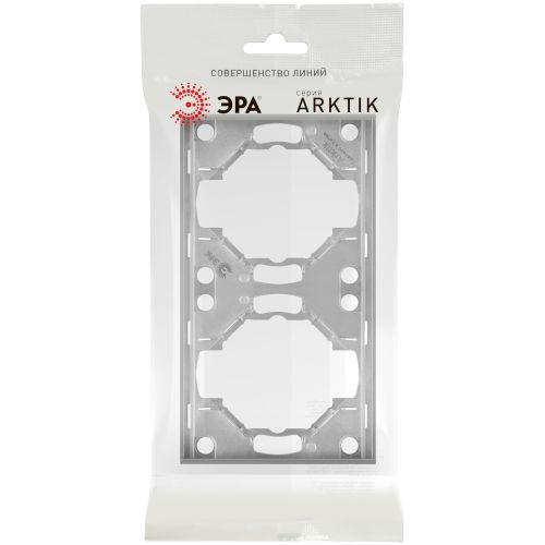 Рамка 2-м Arktik алюм. Эра Б0070556
