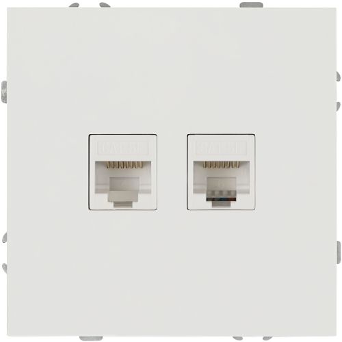 Розетка информационная 2-м СП Galaxy RJ45 16А IP20 250В бел. матов. Эра Б0070770