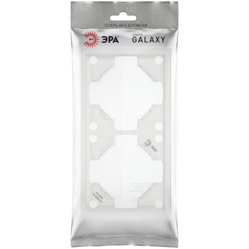 Рамка 2-м Galaxy бел. матов. Эра Б0070851