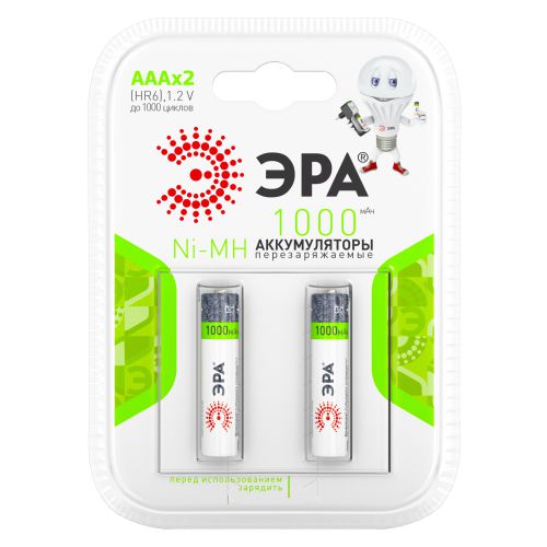 Аккумулятор AAA/HR03 1000мА.ч HR03-2BL (блист.2шт) Эра C0038455