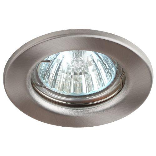 Светильник точечный ST1 SN 50Вт MR16 12В штампован. сатин никель ЭРА C0043800