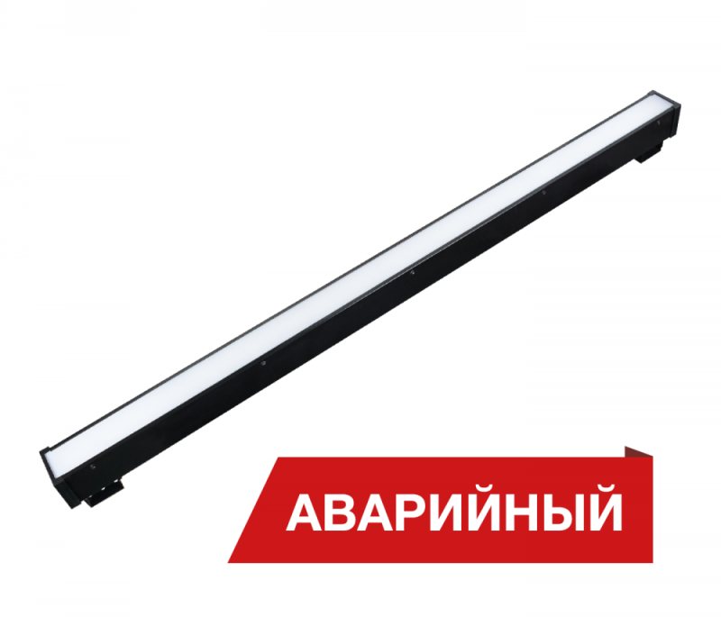 Светильник светодиодный Box SE 40/4000 опал-1150 40Вт 4000К IP40 4000лм 0.95Pf 80Ra Кп<1 трос аварийный транзит черн. Diora DBSE40-O-4K-BT-AT-1150