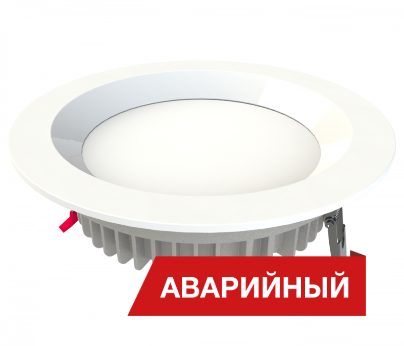 Светильник светодиодный Downlight 10/1200 opal 10Вт IP65 4000К 1200лм 0.95PF 80Ra Кп<1 CS аварийный Diora DD10IP65-O-4K-CS-A