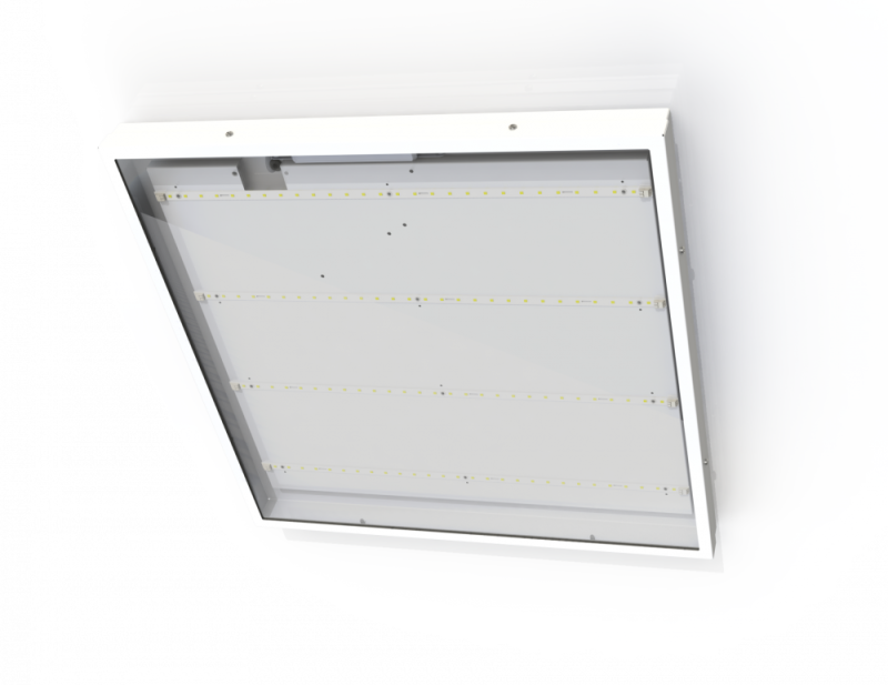 Светильник светодиодный Office Glass 56/7200 opal 56Вт 5000К IP65 7200лм 0.95PF 80Ra Кп<1 Diora DOG56-O-5K