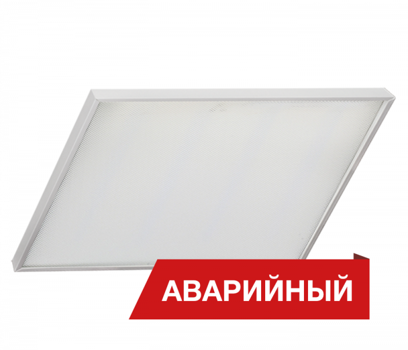 Светильник светодиодный Office SE 23/2800 microprism 2800лм 23Вт 6000К IP40 0.95PF 80Ra Кп<1 аварийн. Diora DOSE23-MP-6K-A-N