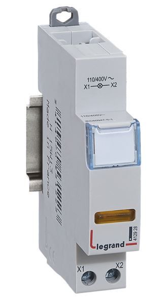 Лампа индикации 1мод. 110/400В CX3 1хLED желт. Leg 412928