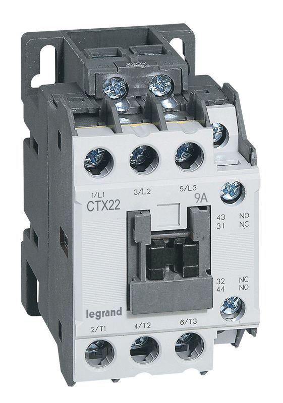 Контактор CTX3 3п 9А кат. 230В AC 1НО+1НЗ Leg 416086