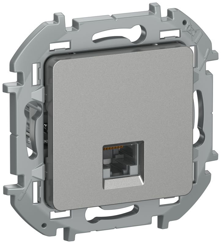 Розетка компьютерная СП IEKINSPIRIA RJ45 кат.5Е UTP IP20 механизм алюм. IEK 6738271