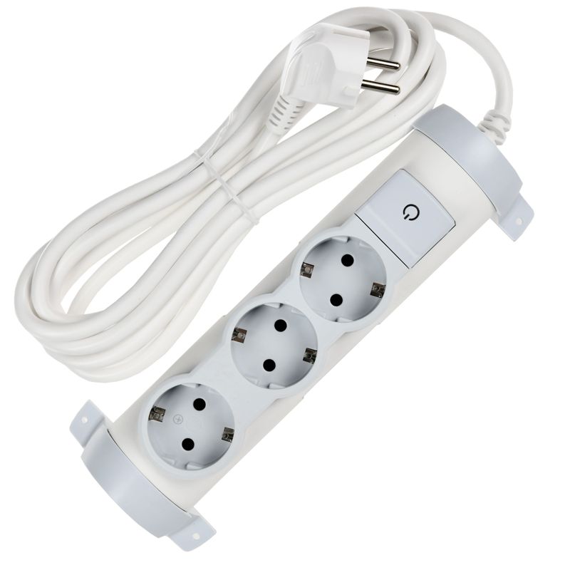Удлинитель 3х3м с заземл. 16А IP20 Комфорт 3х2P+E IEK 694622