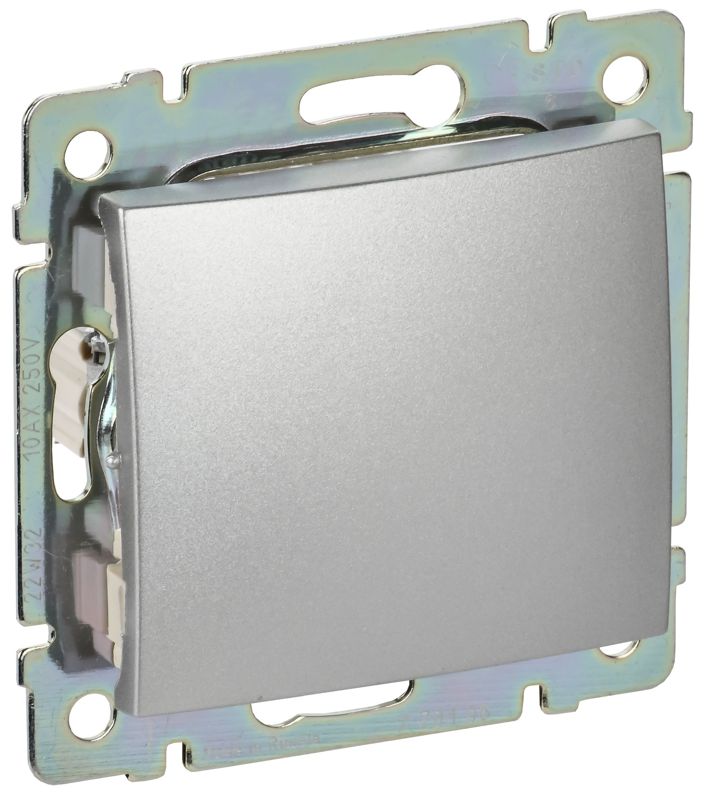 Выключатель 1-кл. СП Valena 10А IP31 250В механизм алюм. IEK 770101