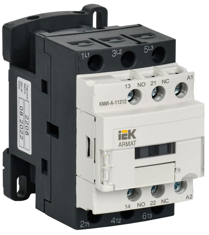 Контактор КМИ-А-11212 LC1D 12А кат. 400В AC 1НО+1НЗ AC-3 IEK AR-ACC-11-012-400-11