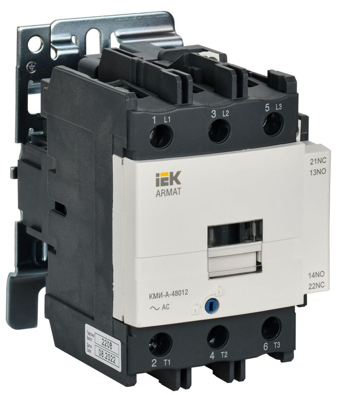 Контактор КМИ-А-48012 LC1D 80А кат. 400В AC 1НО+1НЗ AC-3 IEK AR-ACC-41-080-400-11