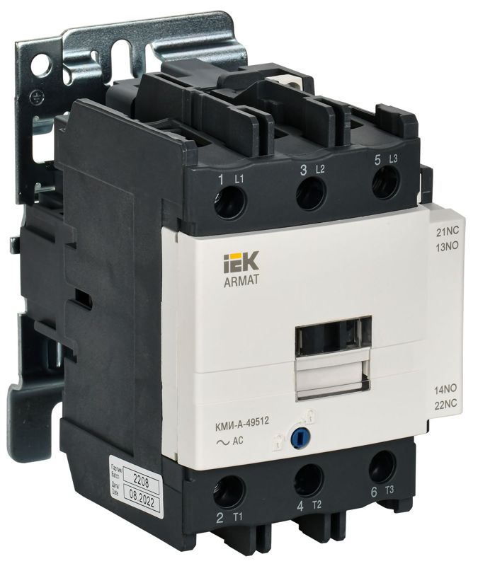 Контактор КМИ-А-49512 LC1D 95А кат. 24В AC 1НО+1НЗ AC-3 IEK AR-ACC-41-095-024-11