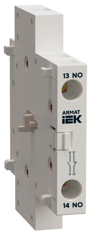 Контакт дополнительный для SDM синхр. зам. 1НО 1НЗ 10А ARMAT IEK AR-SDM-AUX-ACS-11-010