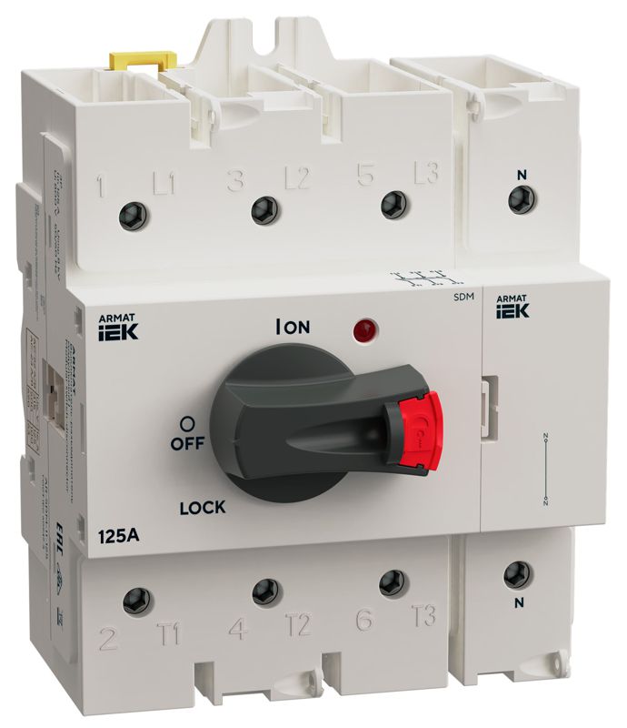 Полюс нейтральный для SDM 125А ARMAT IEK AR-SDM-AUX-ANP-125