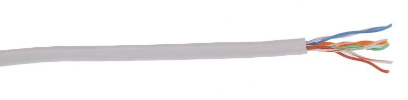 Кабель витая пара ШПД U/UTP кат.5E 4х2х0.48мм 24 AWG PVC solid сер. (305м) (м) ITK BC1-C5E04-111