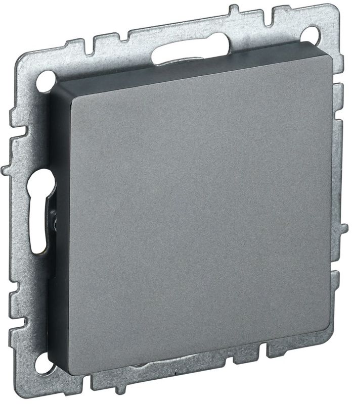 Заглушка c суппортом BRITE МЗ10-БрС механизм сталь IEK BR-PL10-K46