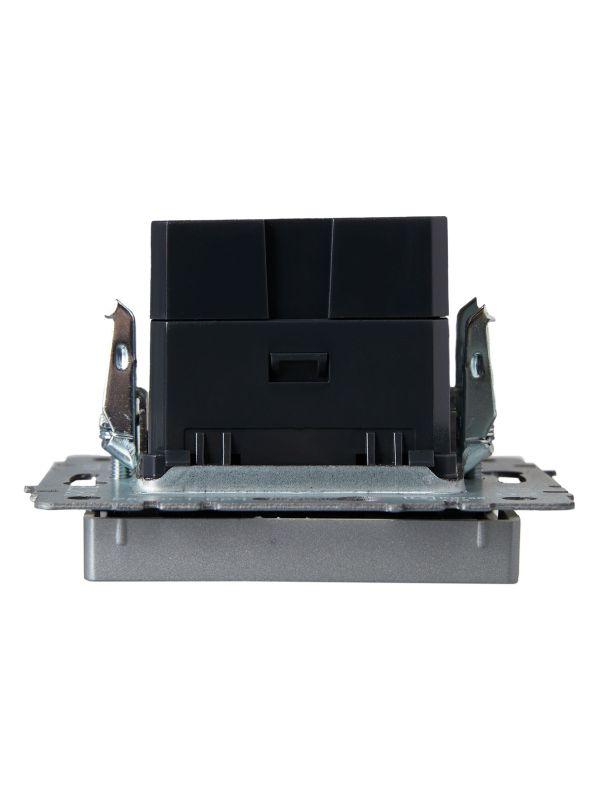 Розетка BRITE USB A+A 3.1А РЮ10-1-БрА механизм алюм. IEK BR-U21-D31-K47