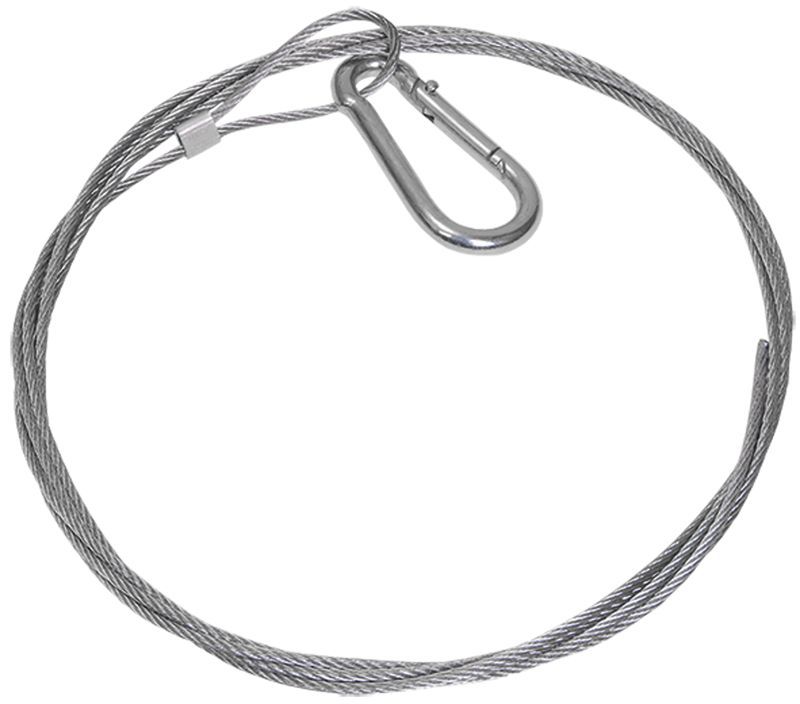 Трос стальной с карабином 5м IEK CLP1M-SRC-2-05
