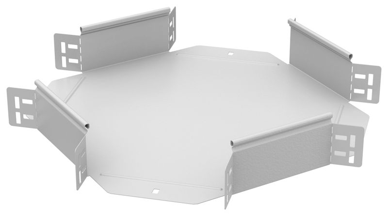 Ответвитель для лотка 80х150 1.2мм RAL 9016 ESCA 5 IEK ES5-KR-080-150-12-RGA