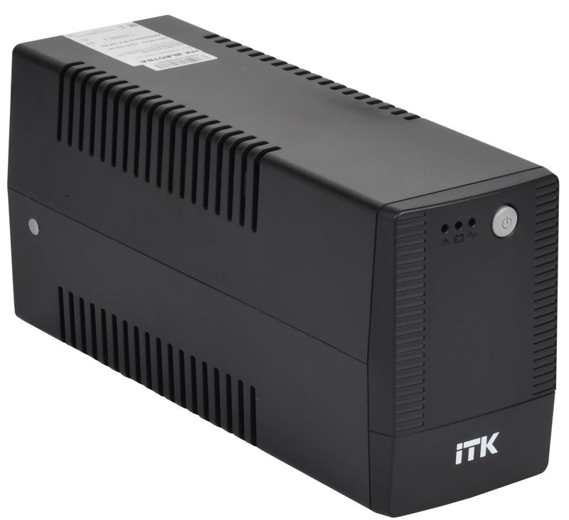 Источник бесперебойного питания ITK ELECTRA ST 1кВ.А/0.6кВт с АКБ 1х9AH USB Schuko IEK EST-1000VA-1-001-S-L