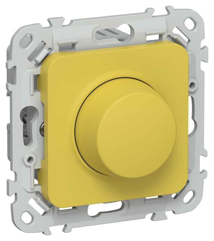 Светорегулятор проходной СП FLITE СС16-5-1-ФлЖК LED 250Вт механизм желт. карри IEK FI-D22-0250-P-K44