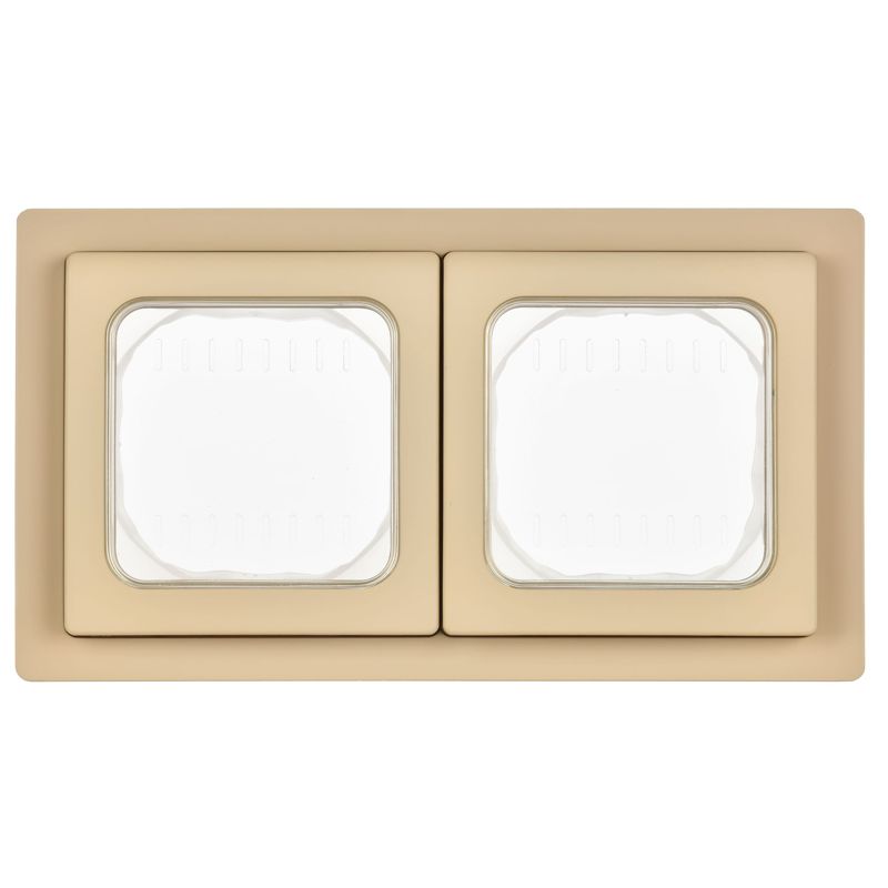 Рамка 2-м СП FLITE Рпро-2-55-ФлХ IP55 хаки IEK FI-M20-32-55-K59