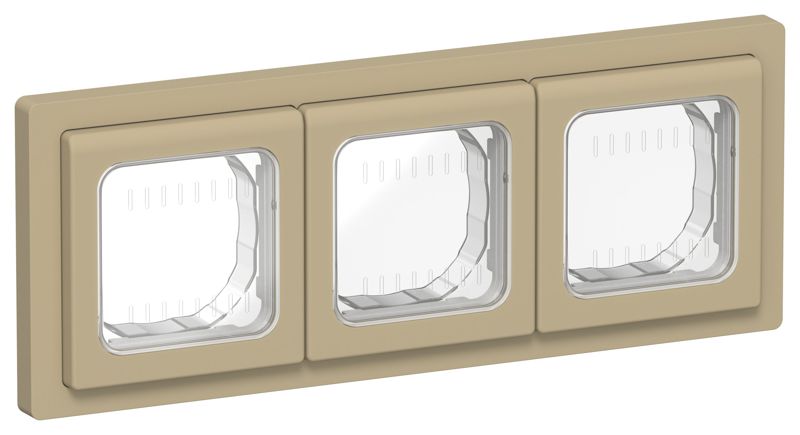 Рамка 3-м СП FLITE Рпро-3-55-ФлХ IP55 хаки IEK FI-M30-32-55-K59