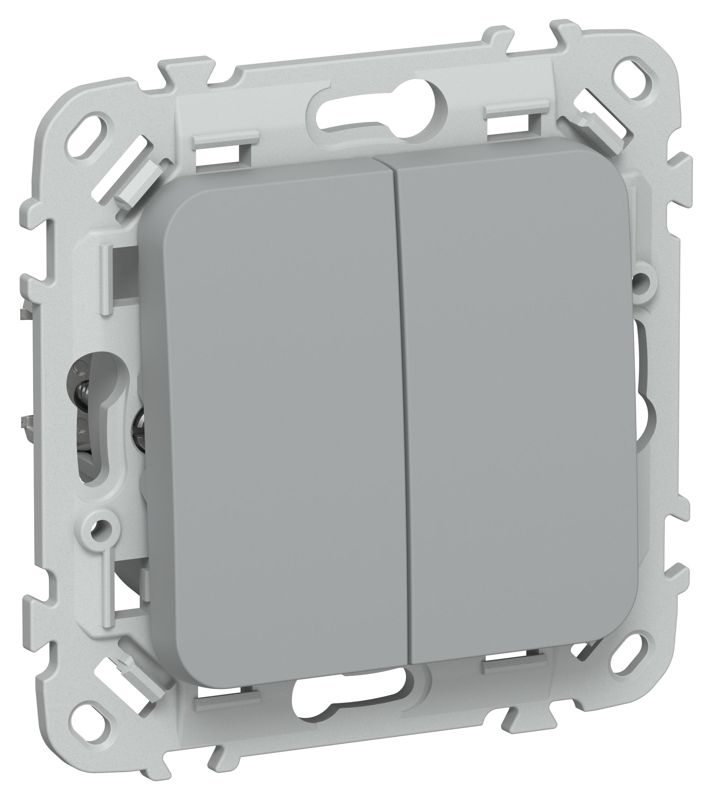 Выключатель жалюзи СП FLITE ВЖ52-2-0-ФлС 10А механизм сер. IEK FI-V15-0-10-1-K03