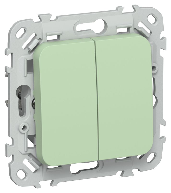 Выключатель жалюзи СП FLITE ВЖ52-2-0-ФлФ 10А механизм фисташк. IEK FI-V15-0-10-1-K93