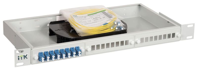Кросс укомплектованный 1U SC (duplex) 12 портов (OS2) ITK FOBX24-1U-12SCUD09