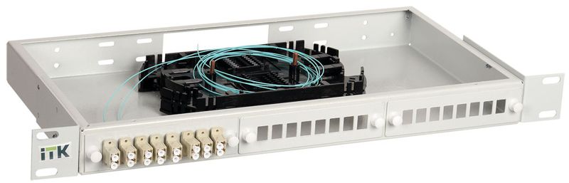 Кросс укомплектованный 1U SC (duplex) 8 портов (OM4) ITK FOBX24-1U-8SCUD04