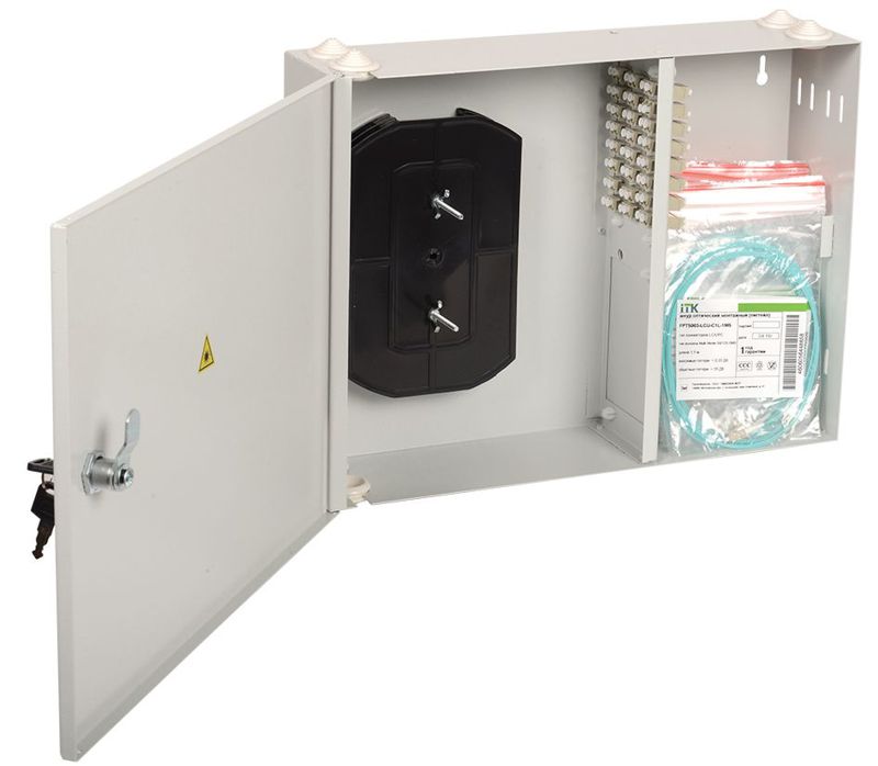Кросс укомплектованный настенный SC (duplex) 12 портов (OM4) ITK FOBX24-N-12SCUD04
