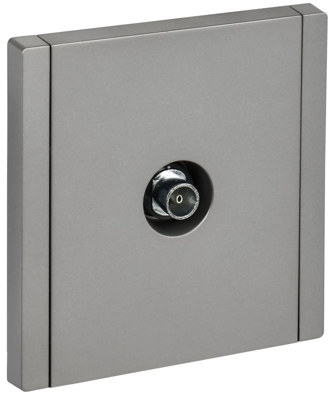 Розетка TV оконечная FORTE&PIANO FP528 сталь IEK FP-A10-O-K46