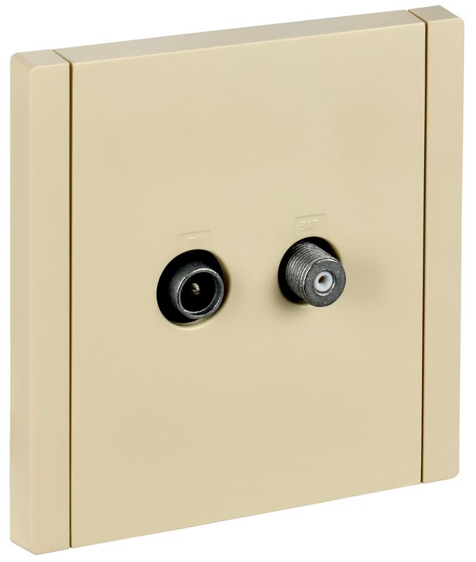 Розетка 2-м TV+SAT FORTE&PIANO FP438 ваниль IEK FP-AF20-O-K10