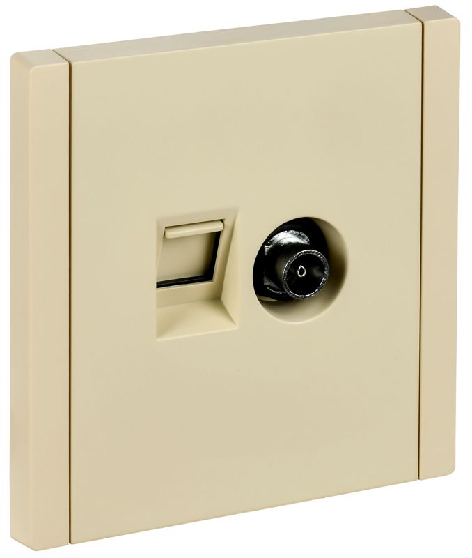 Розетка 2-м TV+RJ45 кат.5E FORTE&PIANO FP436 ваниль IEK FP-AK20-1-K10