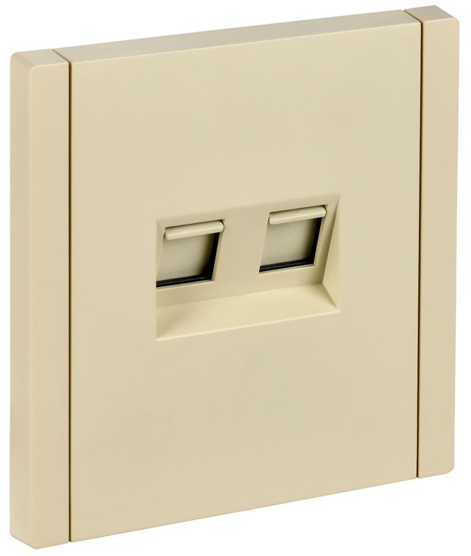 Розетка 2-м RJ11+RJ45 кат.5E FORTE&PIANO FP435 ваниль IEK FP-KT20-O-1-K10
