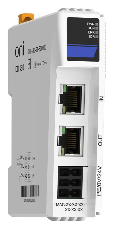 Набор модулей EtherCAT IOD 430 ONI IOD-430-ST-EC0000 Набор модулей EtherCAT IOD 430 ONI IOD-430-ST-EC0000