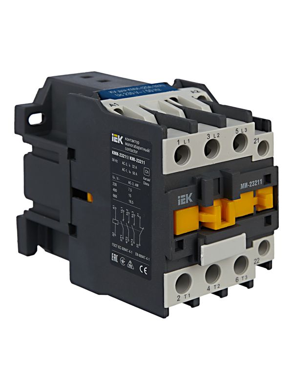 Контактор КМИ-23211 32А 230В/АС3 1НЗ KARAT IEK KKM21-032-230-01