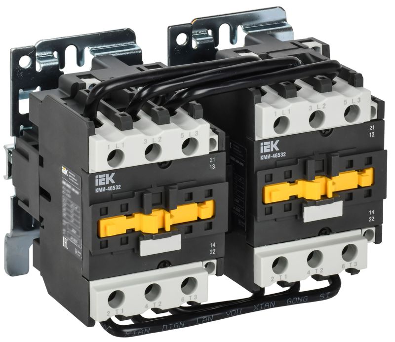 Контактор КМИ-46532 реверс 65А 230В/АС3 2НО 2НЗ KARAT IEK KKM43-065-230-22-1