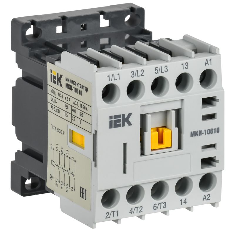 Миниконтактор МКИ-10610 6А 110В/АС3 1НО KARAT IEK KMM11-006-110-10