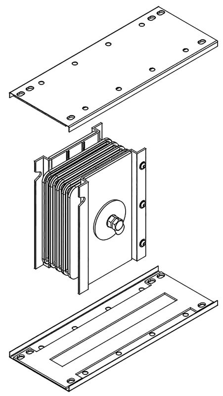 Блок соединительный 630А Al 3L+N+PER НК IP55 IEK LB-0630A4-25-F-J