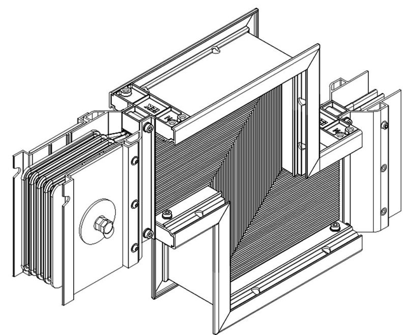 Секция Z-образ. вниз н/2 2500А Al 3L+N+PER НК IP55 тран. IEK LB-2500A4-25-F-ZDF