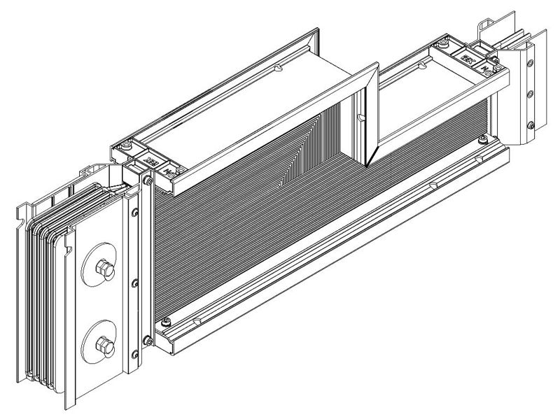 Секция редукционная 4000-2000А Al 3L+N+1/2PE НК IP55 без авт. выкл. IEK LB-4000A2000-5-25-F-RE-Y0