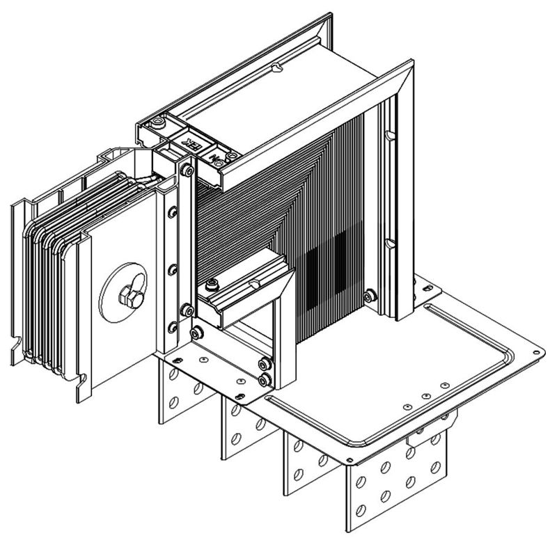 Секция фланцевая вверх Тип2 4000А Al 3L+N+PER НК IP55 тран. IEK LB-4000A4-25-F-FU2