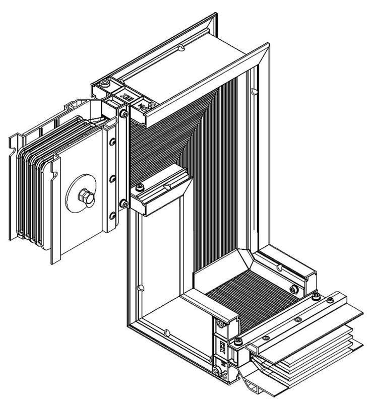 Секция Z-образ. вниз лев. 4000А Al 3L+N+PER IP55 тран. IEK LB-4000A4-35-F-ZDL