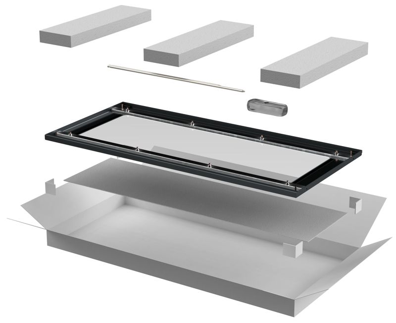 Дверь стеклянная для шкафа LINEA E 42U 600мм черн. ITK LE05-42U 600мм 6X-DR