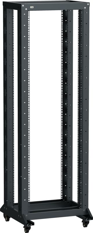 Стойка 2-рамная 33U 600х600мм на рол. черн. LINEA F ITK LF05-33U66-2RM