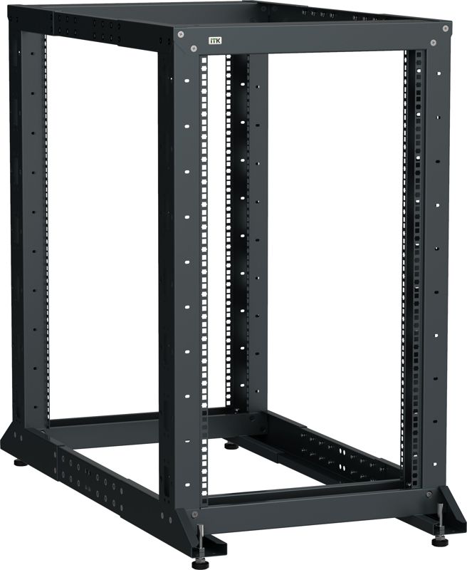 Стойка 2-рамная 37U 600х600-1000мм черн. LINEA F ITK LF05-37U61-2GM